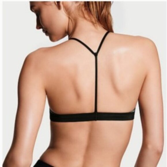 Victoria's Secret Victoria Sport Strappy Triangle Sports Low Impact White Large - Picture 7 of 7